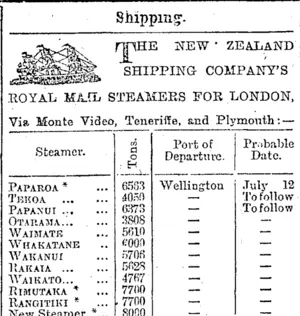 Page 1 Advertisements Column 3 (Otago Daily Times 9-7-1900)
