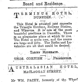 Page 2 Advertisements Column 1 (Otago Daily Times 10-10-1900)