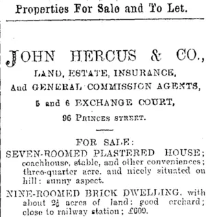 Page 12 Advertisements Column 3 (Otago Daily Times 29-12-1900)