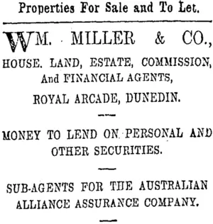 Page 8 Advertisements Column 5 (Otago Daily Times 12-2-1901)