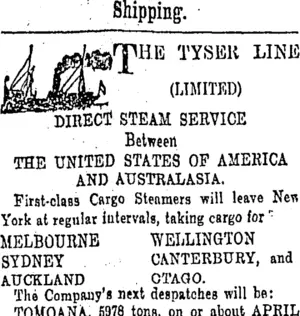 Page 1 Advertisements Column 4 (Otago Daily Times 16-3-1901)