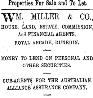 Page 8 Advertisements Column 4 (Otago Daily Times 12-3-1901)