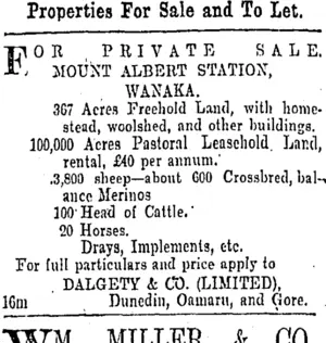 Page 8 Advertisements Column 3 (Otago Daily Times 28-3-1901)