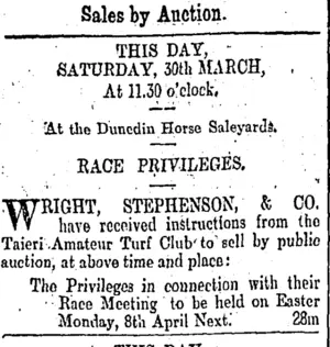 Page 12 Advertisements Column 2 (Otago Daily Times 30-3-1901)