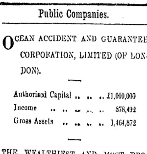 Page 8 Advertisements Column 2 (Otago Daily Times 9-7-1901)