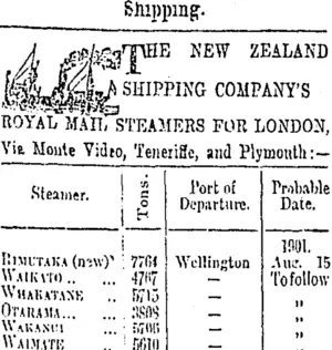 Page 1 Advertisements Column 3 (Otago Daily Times 9-8-1901)