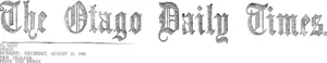 Masthead (Otago Daily Times 15-8-1901)
