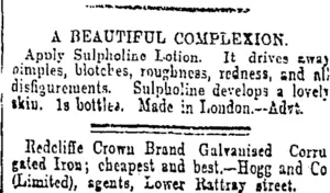 Page 6 Advertisements Column 4 (Otago Daily Times 15-8-1901)