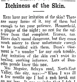 Page 3 Advertisements Column 1 (Otago Daily Times 13-9-1901)