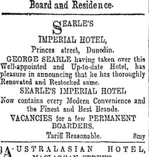 Page 2 Advertisements Column 1 (Otago Daily Times 30-9-1901)