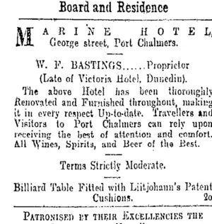 Page 4 Advertisements Column 1 (Otago Daily Times 30-11-1901)