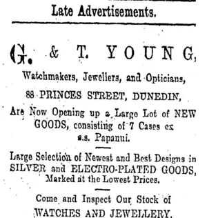 Page 6 Advertisements Column 1 (Otago Daily Times 21-3-1902)