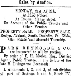 Page 12 Advertisements Column 2 (Otago Daily Times 12-4-1902)