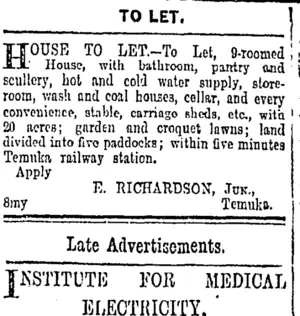 Page 9 Advertisements Column 5 (Otago Daily Times 10-5-1902)
