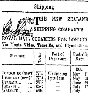 Page 1 Advertisements Column 3 (Otago Daily Times 28-5-1902)