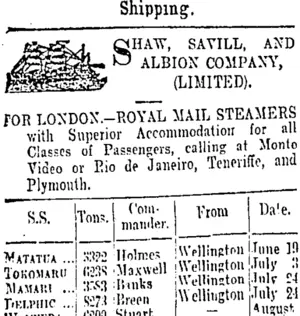 Page 1 Advertisements Column 1 (Otago Daily Times 14-6-1902)