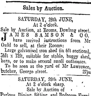 Page 8 Advertisements Column 1 (Otago Daily Times 27-6-1902)