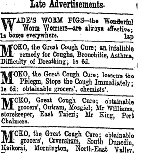 Page 6 Advertisements Column 1 (Otago Daily Times 25-7-1902)