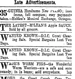 Page 6 Advertisements Column 2 (Otago Daily Times 8-8-1902)