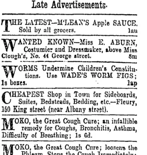 Page 6 Advertisements Column 1 (Otago Daily Times 1-8-1902)