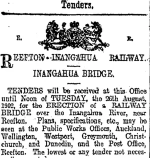 Page 6 Advertisements Column 1 (Otago Daily Times 19-8-1902)