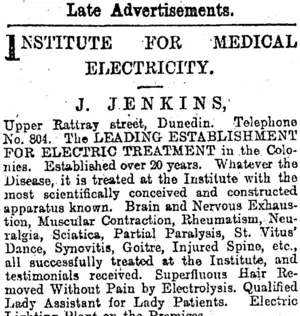 Page 6 Advertisements Column 1 (Otago Daily Times 16-9-1902)