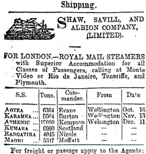 Page 1 Advertisements Column 1 (Otago Daily Times 25-9-1902)