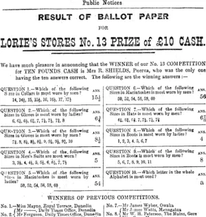 Page 3 Advertisements Column 4 (Otago Daily Times 20-9-1902)