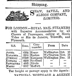 Page 1 Advertisements Column 1 (Otago Daily Times 23-9-1902)