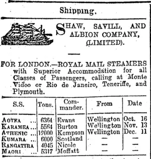 Page 1 Advertisements Column 1 (Otago Daily Times 30-9-1902)