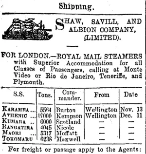 Page 1 Advertisements Column 1 (Otago Daily Times 28-10-1902)