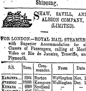 Page 1 Advertisements Column 1 (Otago Daily Times 4-11-1902)