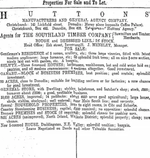 Page 8 Advertisements Column 3 (Otago Daily Times 6-1-1903)