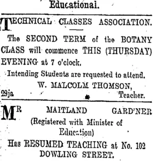 Page 6 Advertisements Column 2 (Otago Daily Times 29-1-1903)