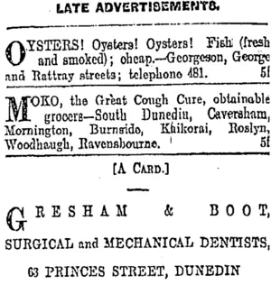Page 9 Advertisements Column 3 (Otago Daily Times 5-2-1903)