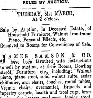 Page 8 Advertisements Column 1 (Otago Daily Times 30-3-1903)