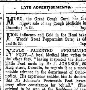 Page 9 Advertisements Column 7 (Otago Daily Times 4-4-1903)