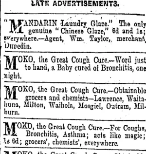 Page 6 Advertisements Column 3 (Otago Daily Times 28-4-1903)