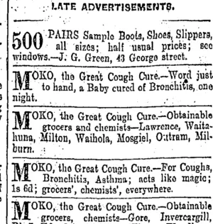 Page 9 Advertisements Column 2 (Otago Daily Times 23-4-1903)