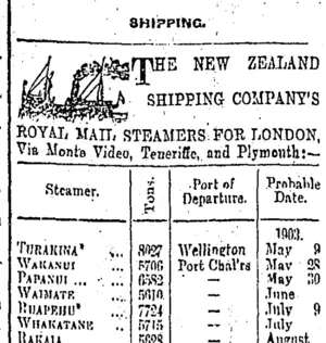 Page 1 Advertisements Column 3 (Otago Daily Times 6-5-1903)