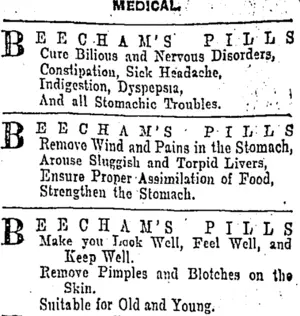 Page 8 Advertisements Column 6 (Otago Daily Times 11-5-1903)