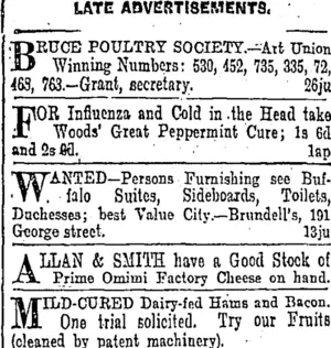 Page 6 Advertisements Column 2 (Otago Daily Times 26-6-1903)