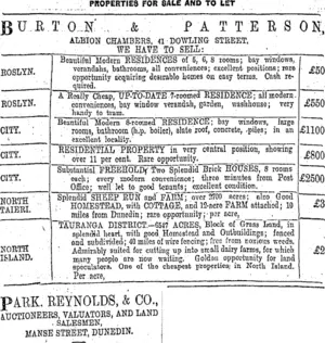 Page 8 Advertisements Column 4 (Otago Daily Times 9-7-1903)