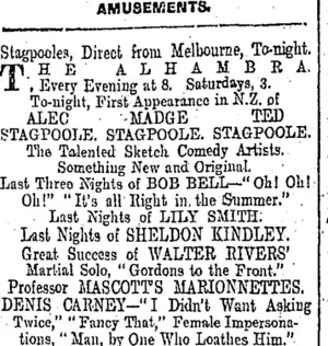 Page 1 Advertisements Column 7 (Otago Daily Times 19-8-1903)