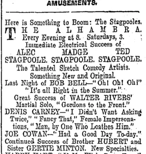 Page 1 Advertisements Column 7 (Otago Daily Times 21-8-1903)