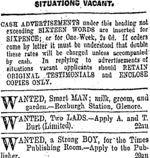 Page 1 Advertisements Column 4 (Otago Daily Times 22-8-1903)