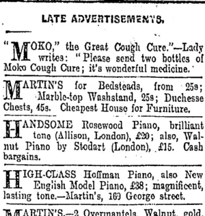 Page 6 Advertisements Column 3 (Otago Daily Times 30-9-1903)