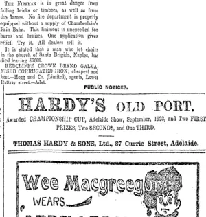 Page 3 Advertisements Column 2 (Otago Daily Times 23-10-1903)