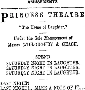 Page 1 Advertisements Column 7 (Otago Daily Times 31-10-1903)