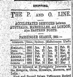 Page 1 Advertisements Column 1 (Otago Daily Times 30-12-1903)